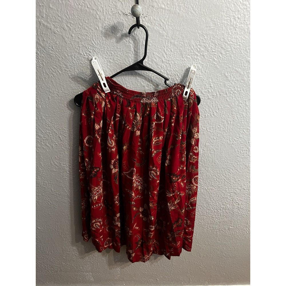 Alfred Dunner  Skirt Lined Pull On Women's Size ‎ 10P Maroonish